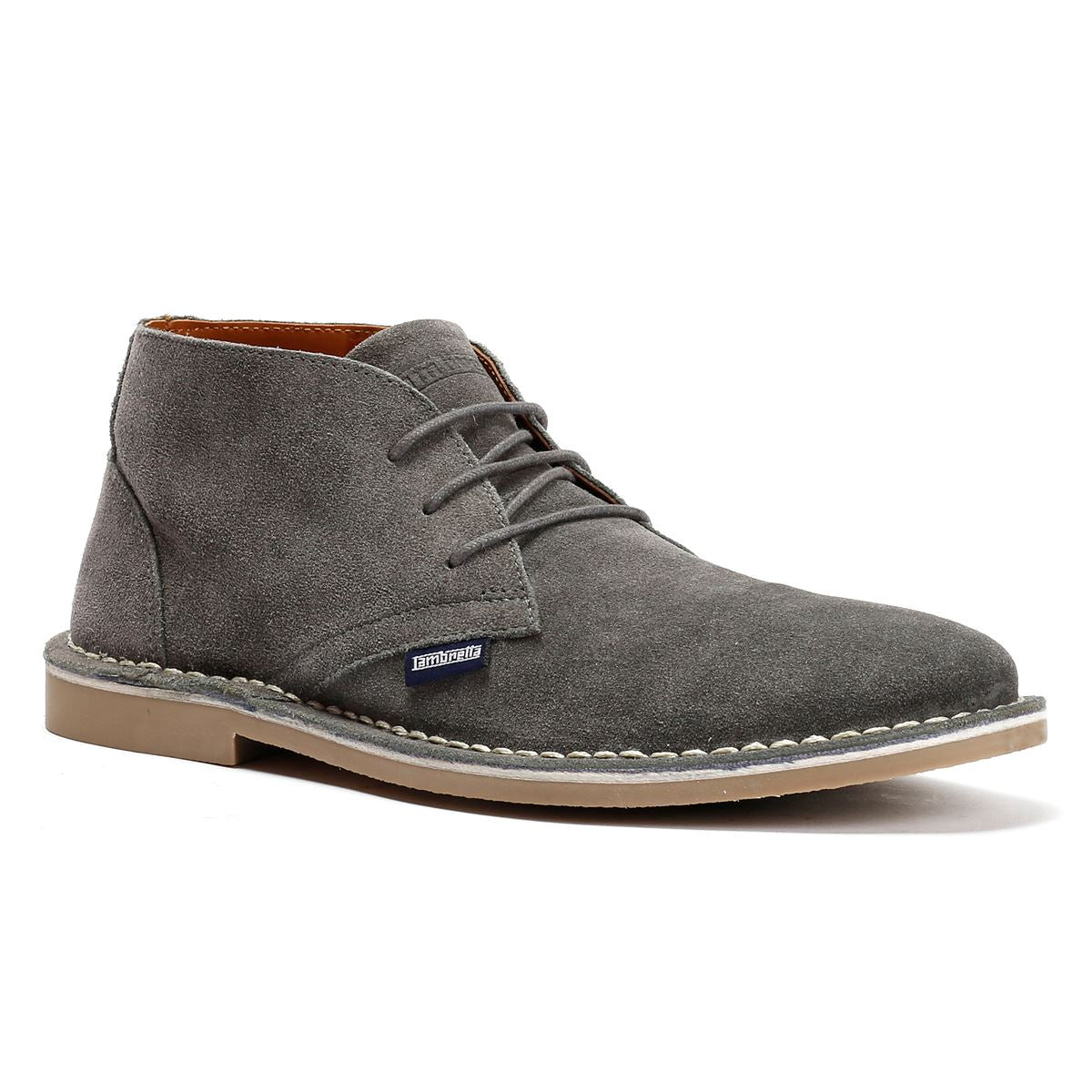 Lambretta Chiswick Wildleder Herren Stiefel In Grau