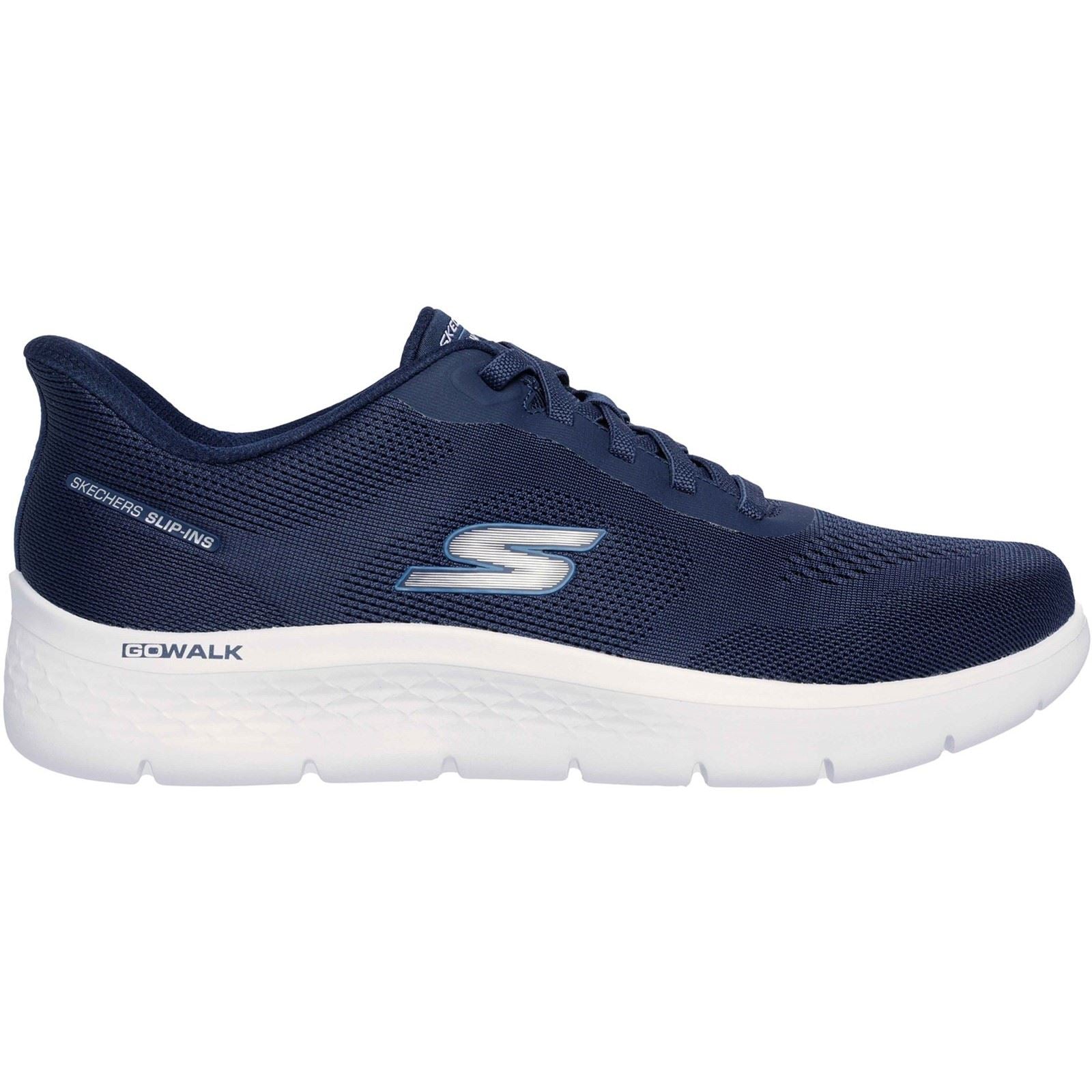 Skechers Go Walk Flex Polyester Herren Sneakers In Navy