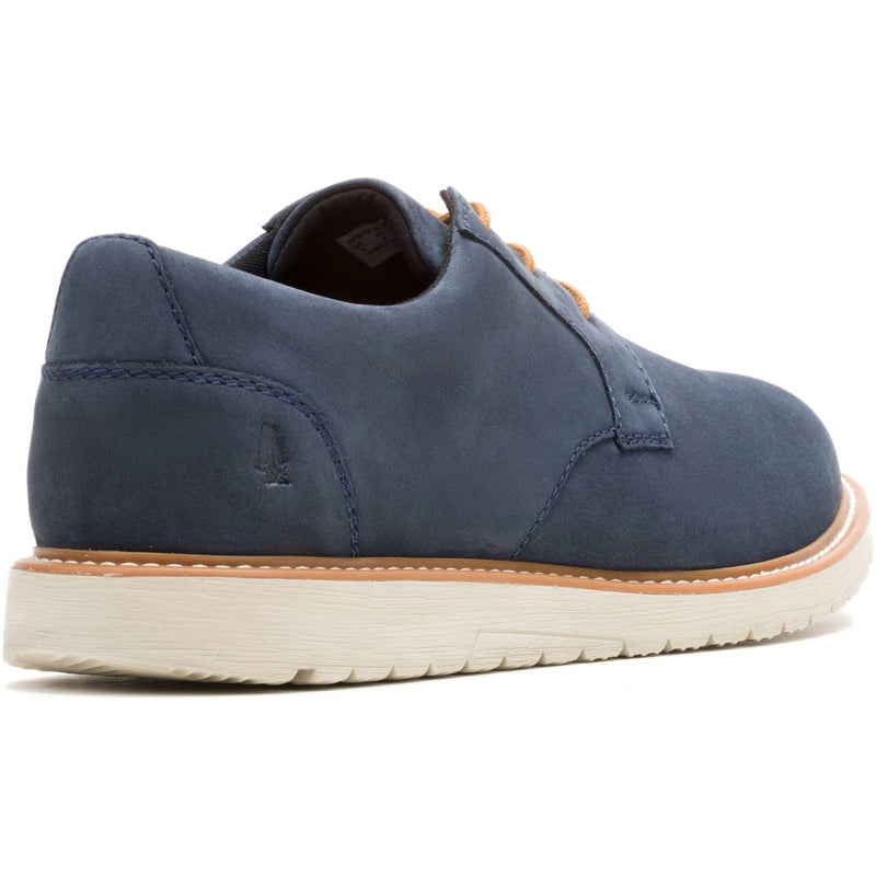 Hush Puppies Jenson Oxford Herren Lederschuhe In Marineblau Mit Schnürung