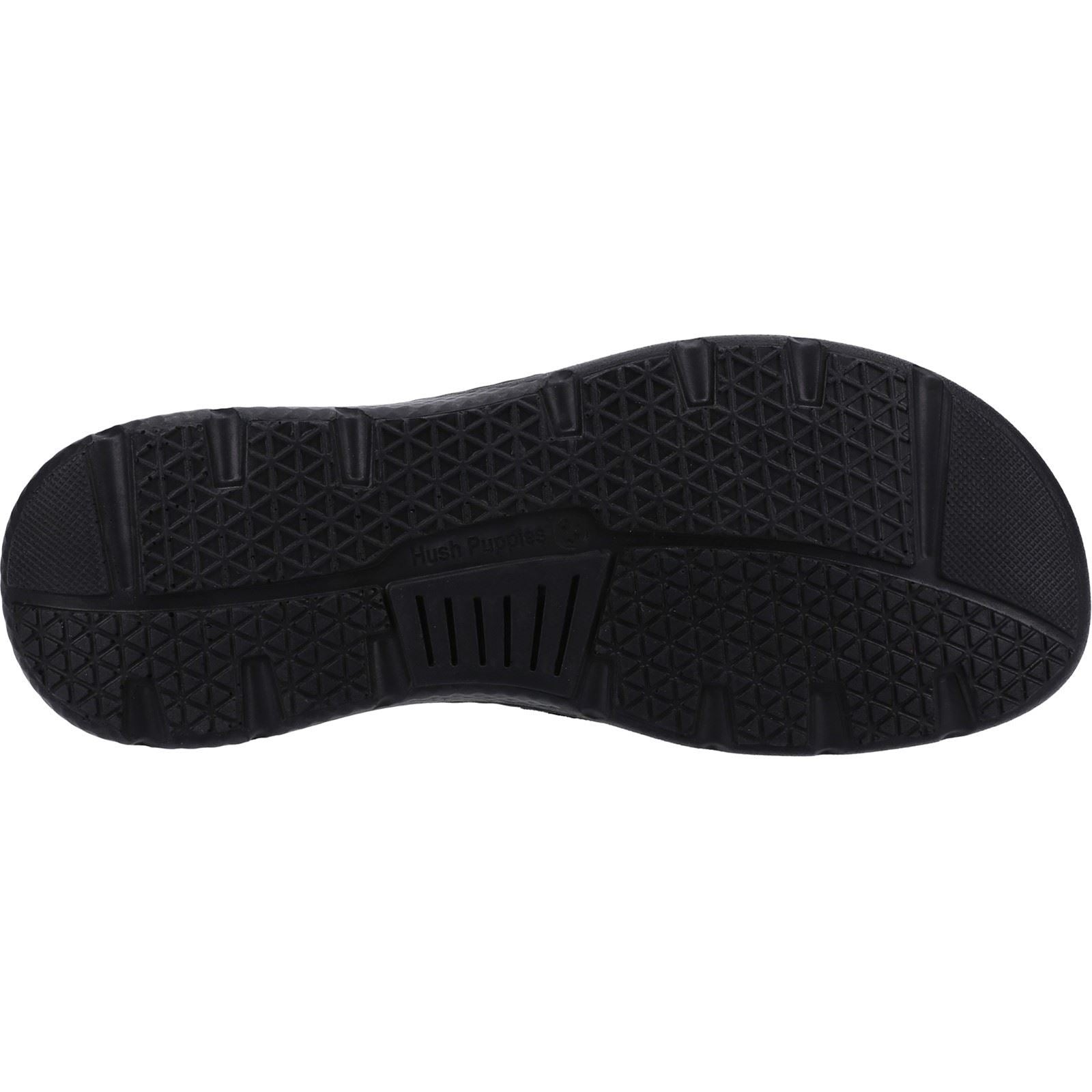 Hush Puppies Carson Herren Pantoffeln Aus Schwarzem Leder