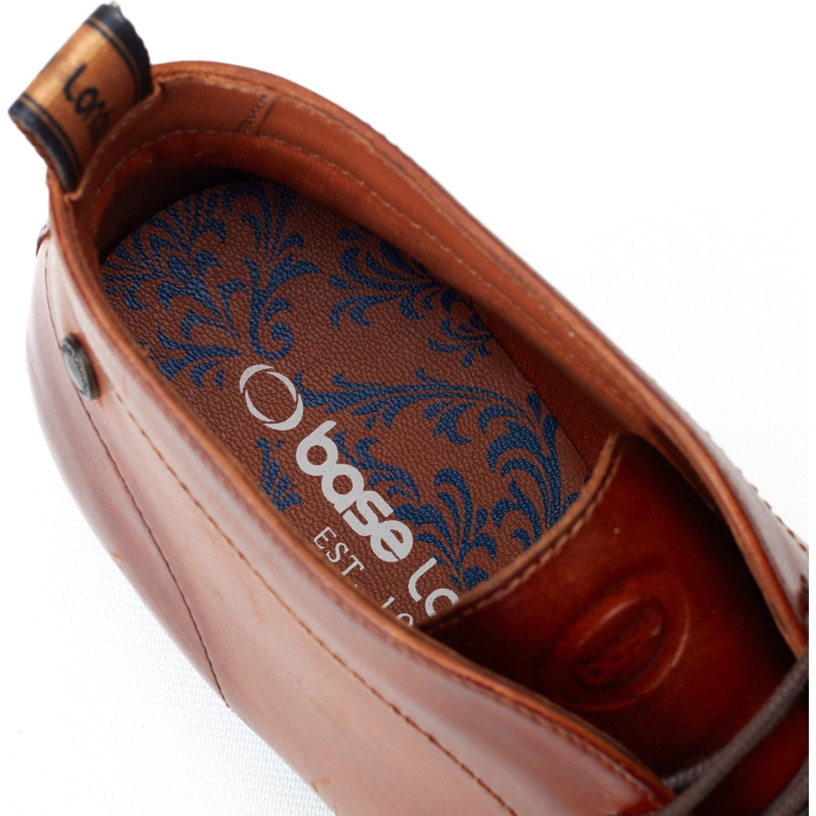 Base London Wallis Leder Herren Verbrannte Hellbraune Stiefel