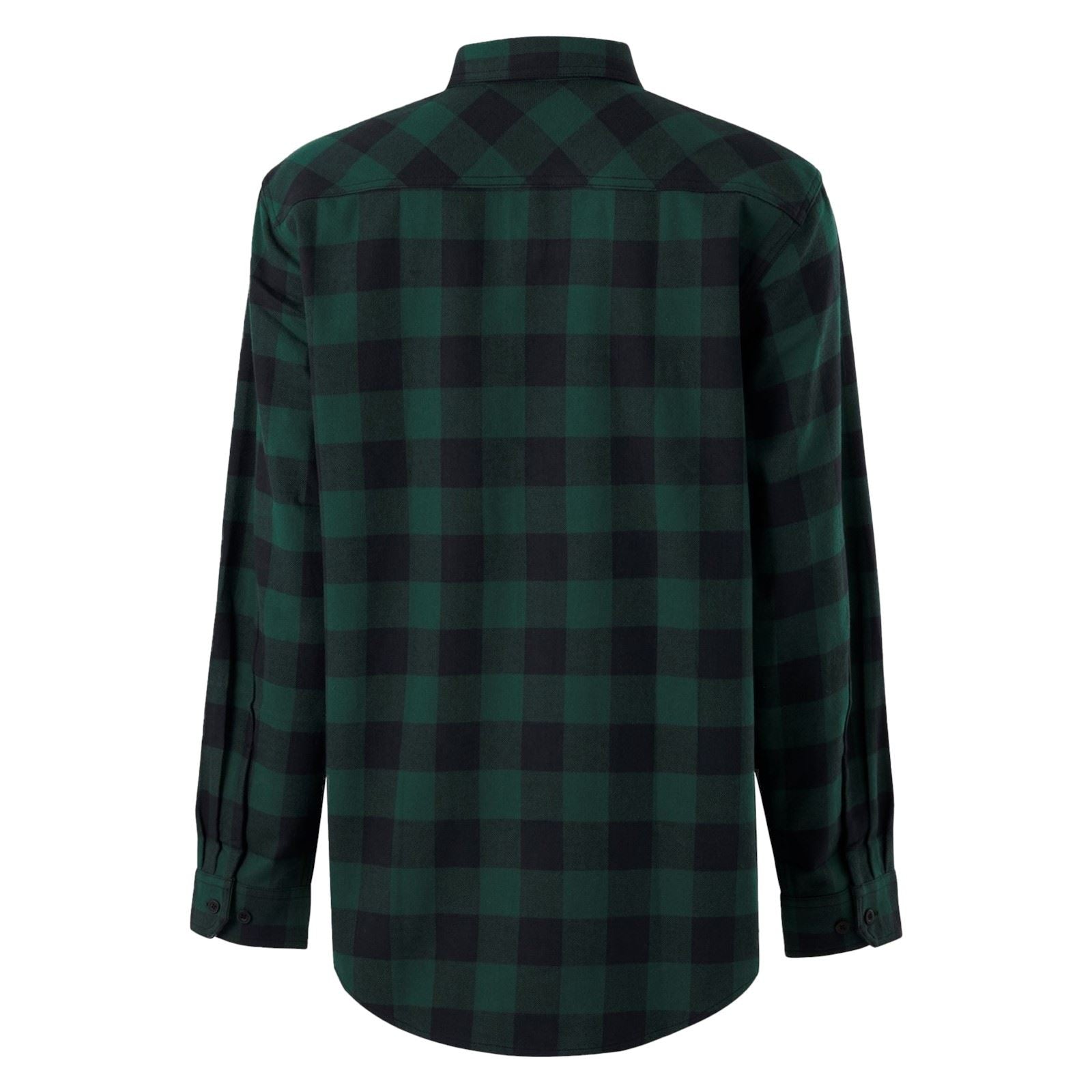 Hard Yakka Long Sleeve Check Flannel Baumwoll Herren Grüne Lässige Hemd