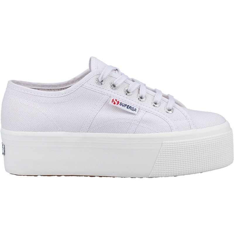 Superga 2790 Linea Up And Down 100% Baumwoll-Damengraue Turnschuhe