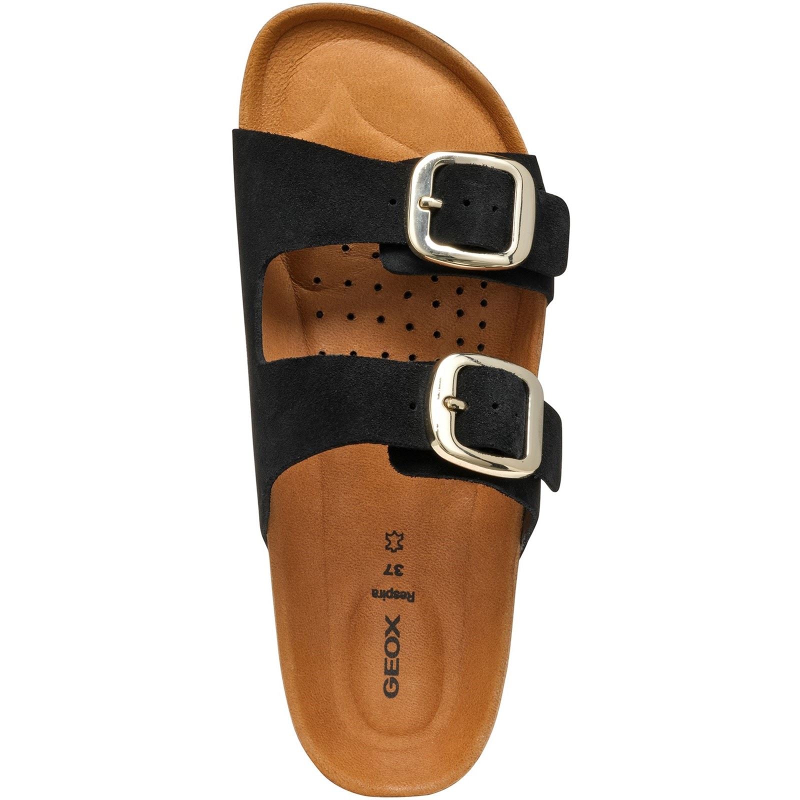 Geox D BRIONIA H Damen Keilabsatzschuhe Aus Schwarzem Leder