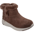 Skechers On-the-GO Stellar - Cozy Step Gemütliche Schritt Leder Damen Schokoladen Winter Stiefeletten