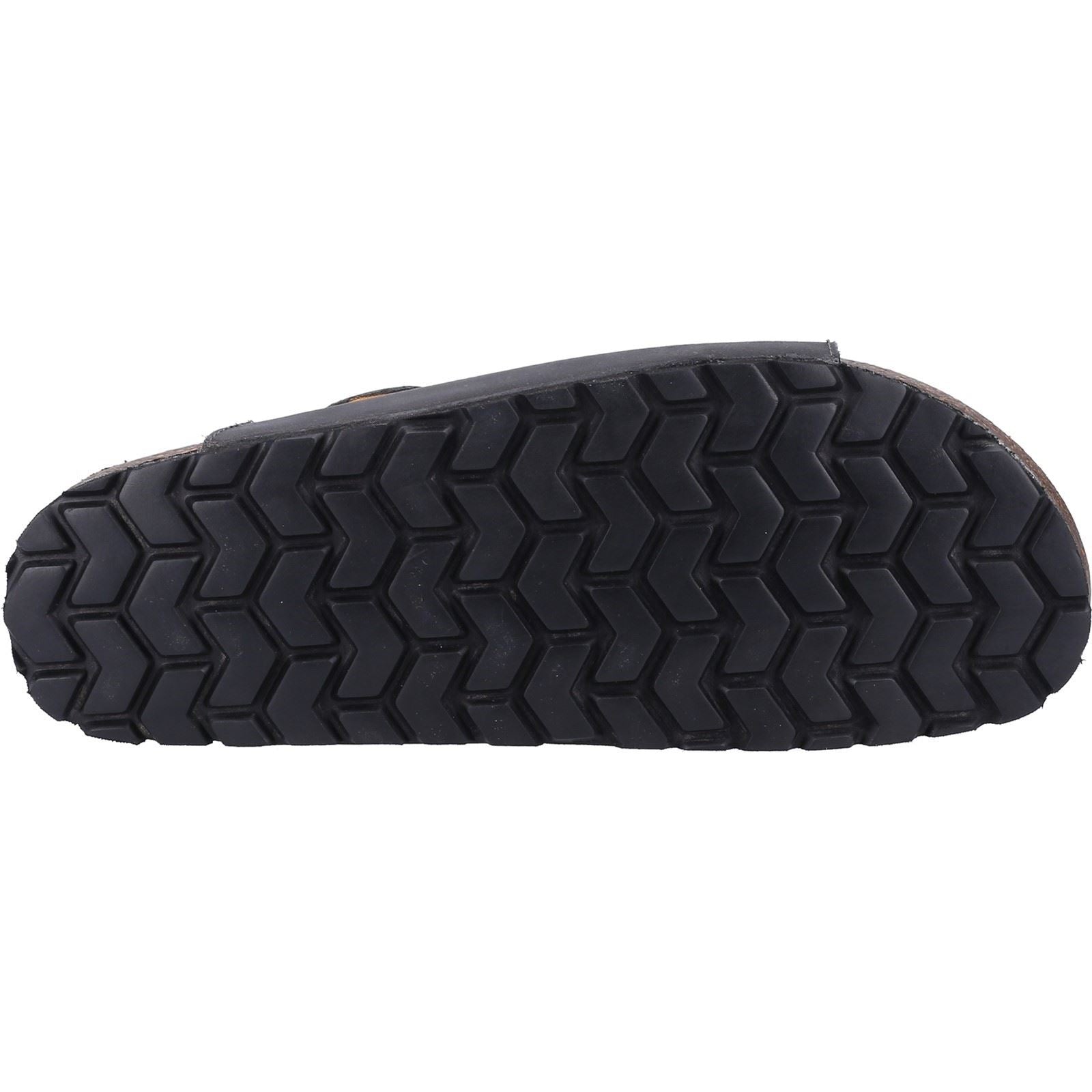 Hush Puppies Nash Slider Herren Sandalen Aus Schwarzem Leder