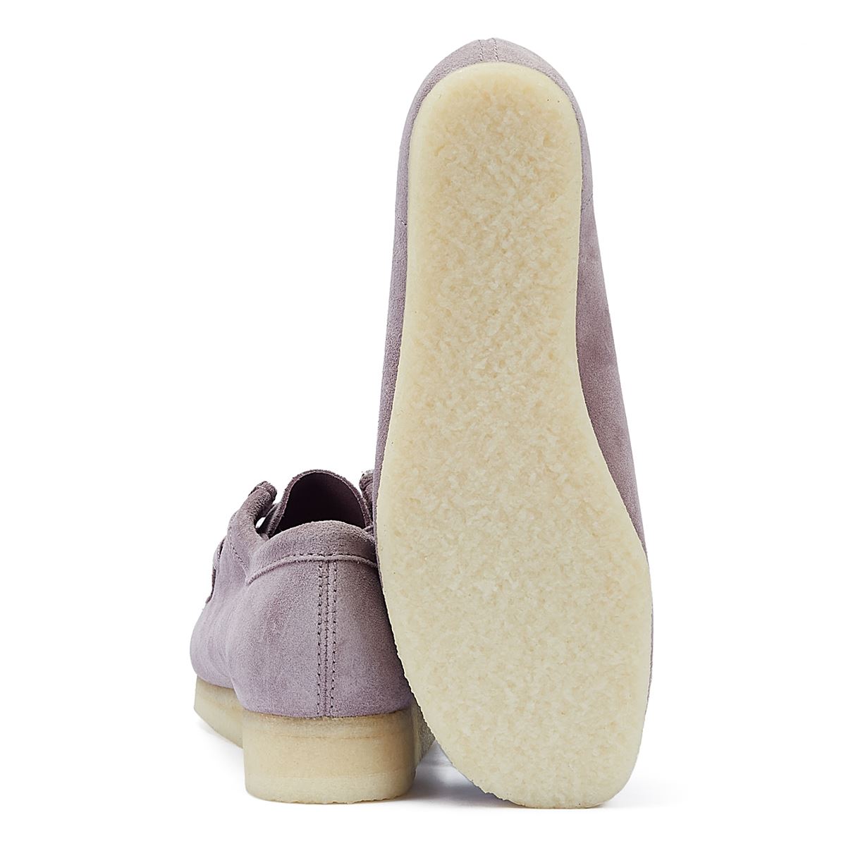Clarks Wallabee Wildleder Damen Bequemschuhe In Mauve