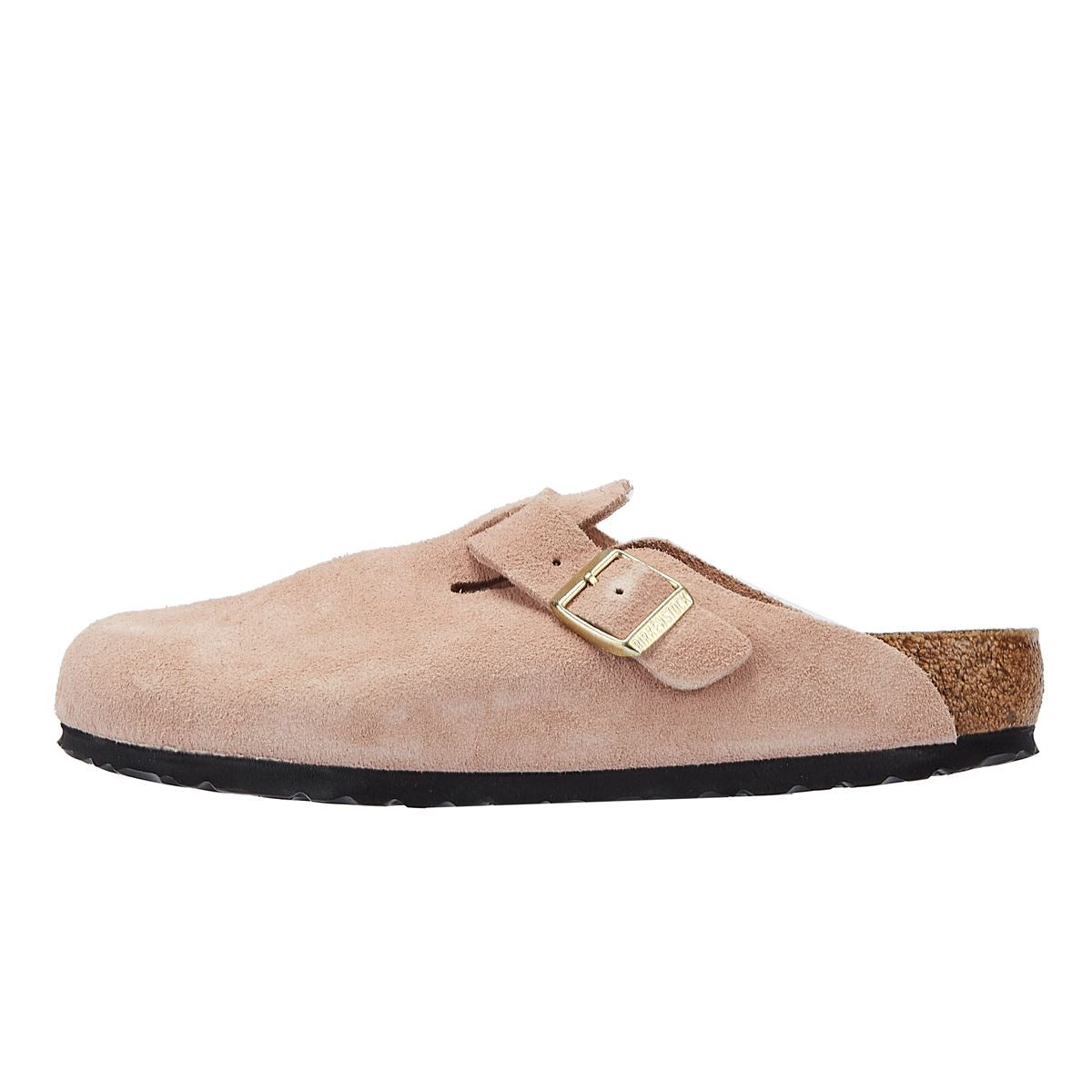 Birkenstock Boston Wildleder Damen Bequeme Schuhe In Hellrosa