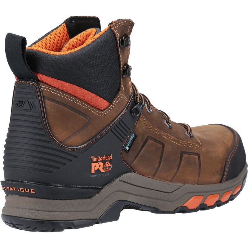 Timberland Pro Hypercharge Arbeitsleder Braun/Orange Sicherheitsschuhe