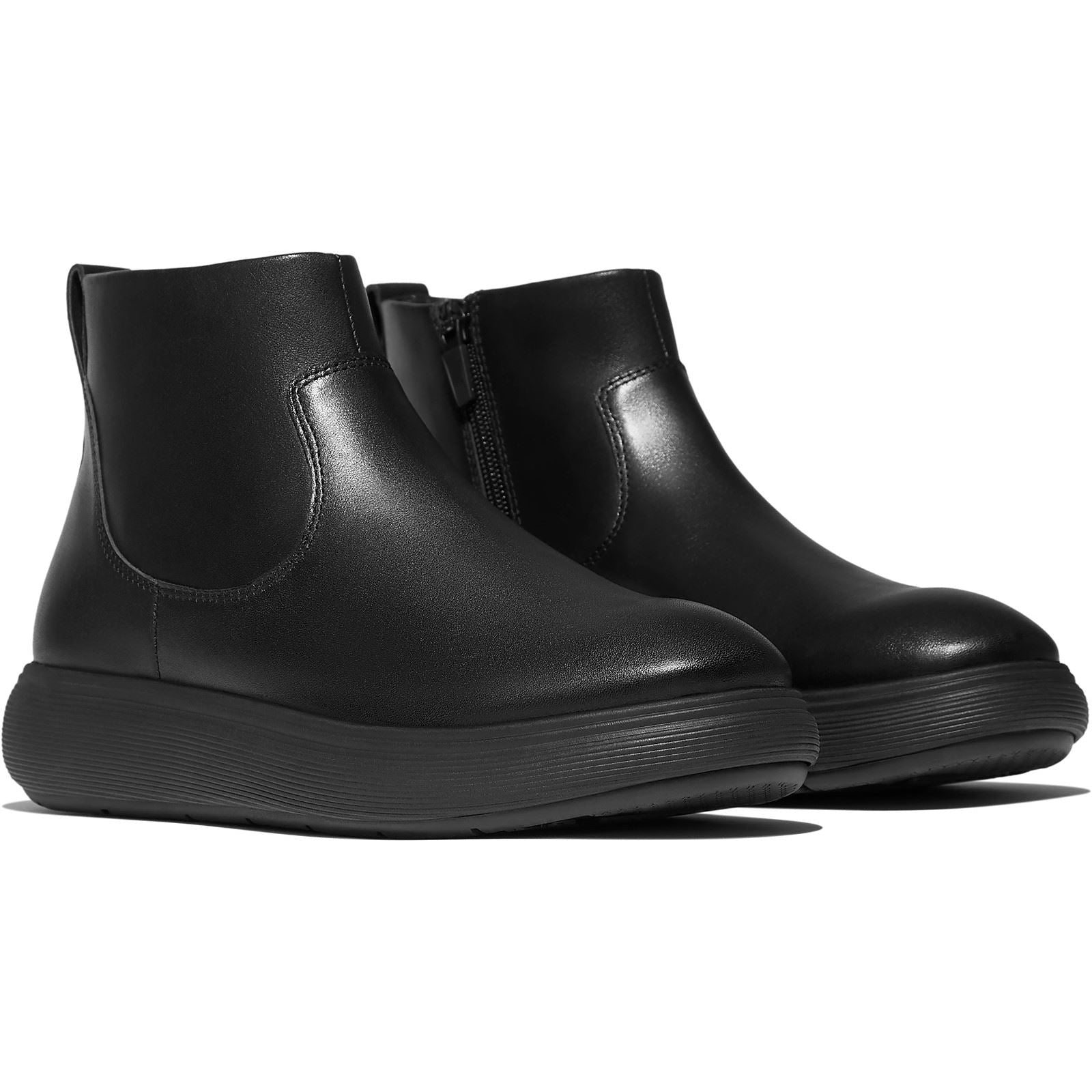 Fitflop Iq-Comff Leder Damen All Black Stiefel