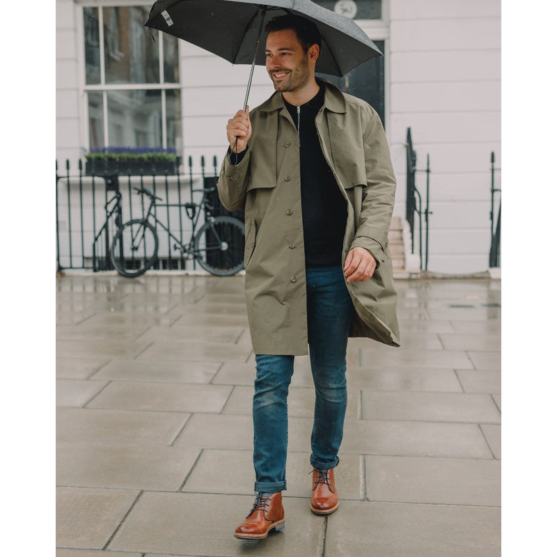 Hush Puppies Jonas Chukka Leder Herren Stiefel In Tan