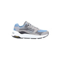 Skechers Global Jogger Leder Herren Sneaker In Grau/Blau
