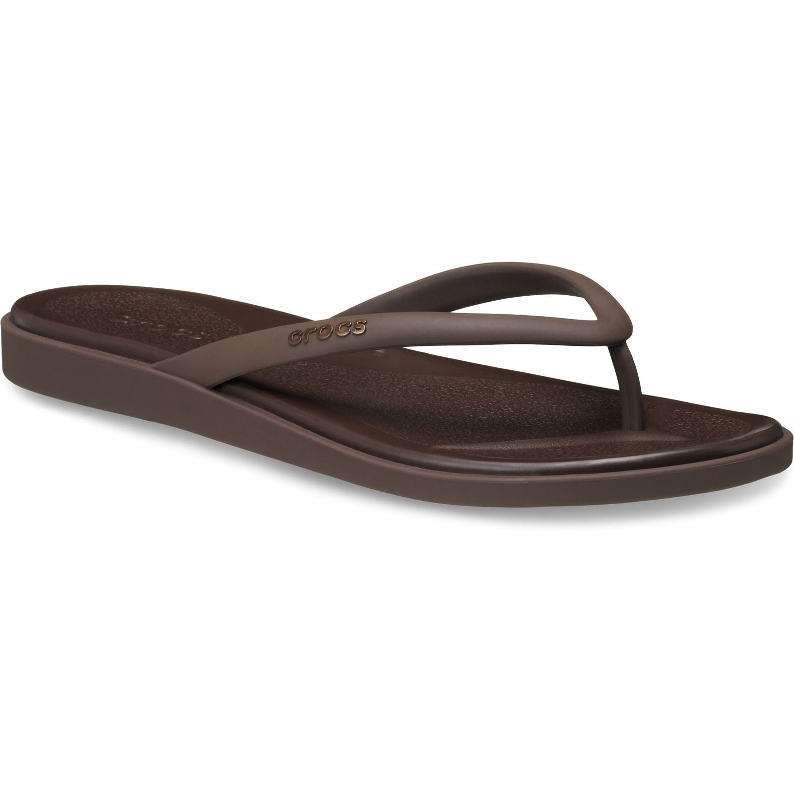 Crocs Miami Matte Flip Eva Damen Kaffee Sandalen