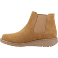 Hush Puppies Leonie Damen Wildleder Flache Chelsea Stiefel in Tan
