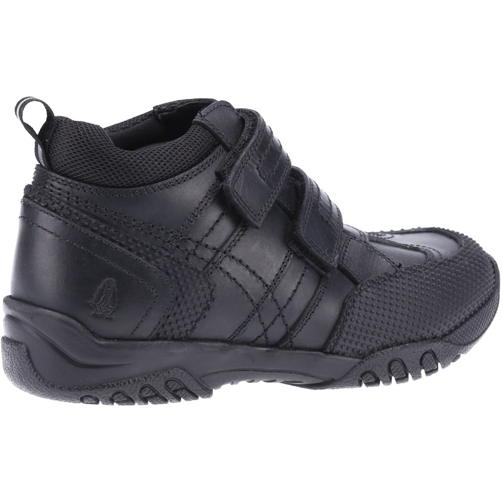 Hush Puppies Jezza Senior Lederstiefel Für Jungen In Schwarz
