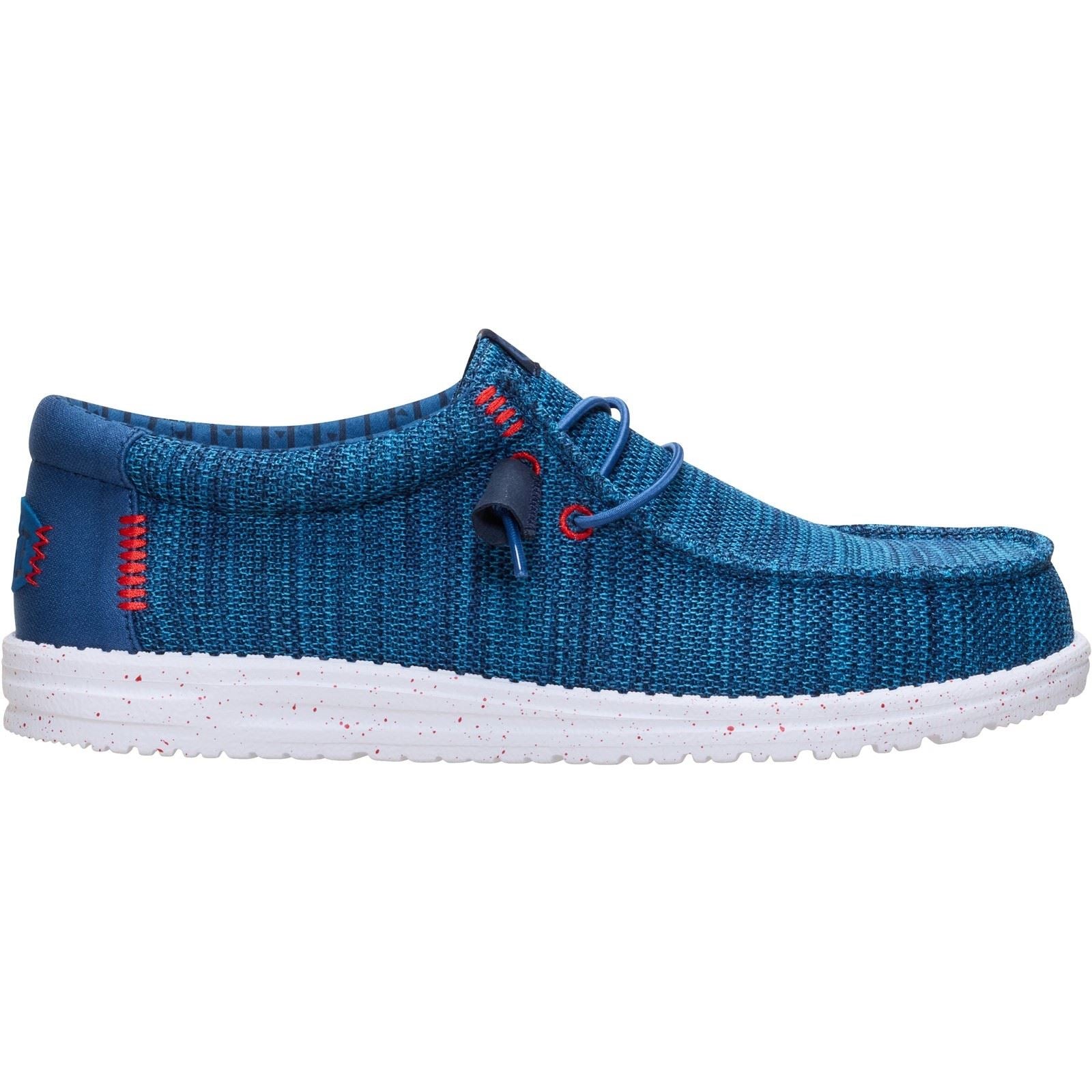 HEYDUDE Wally Stretch Sox Polyester Herren Ensign Blau/Mehrfarbig Schuhe