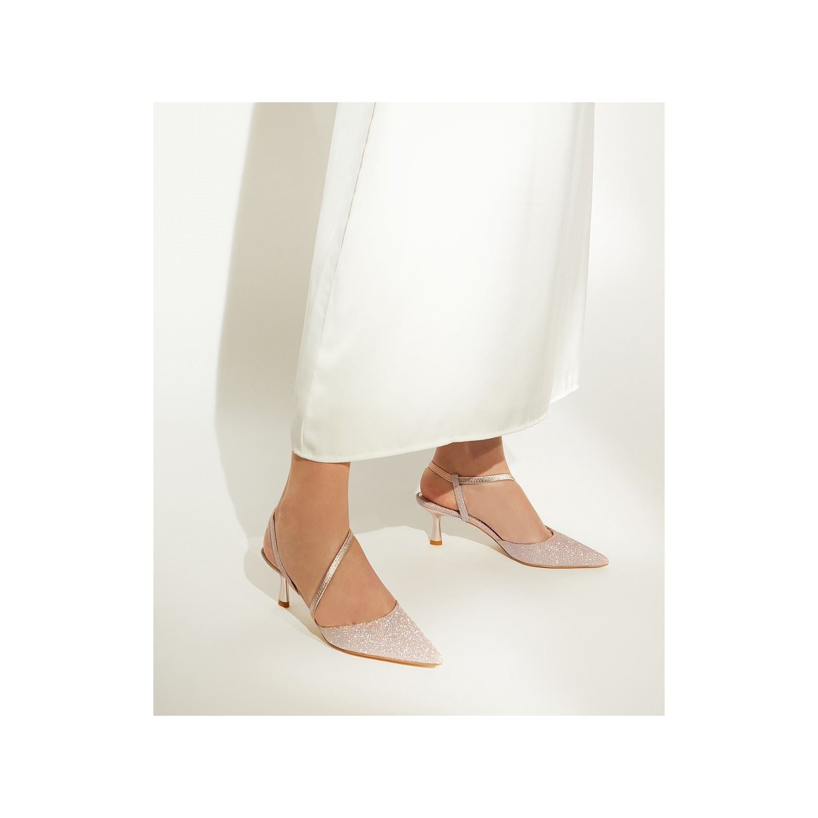 Dune Citrus Synthetische Damen High Heels In Roségold