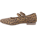 Hush Puppies Nancy Mary Jane Damen Loafers Aus Leder Mit Leopardenmuster