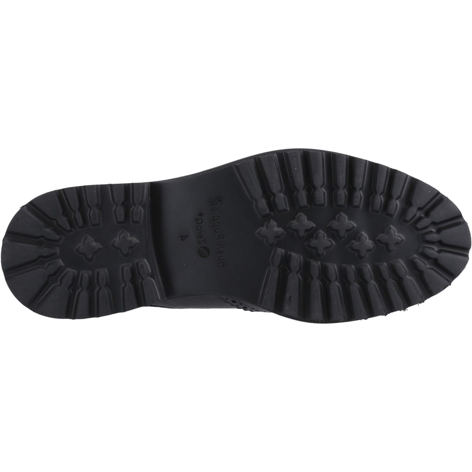 Hush Puppies Gabi Lace Up Mädchen Brogues Aus Schwarzem Leder
