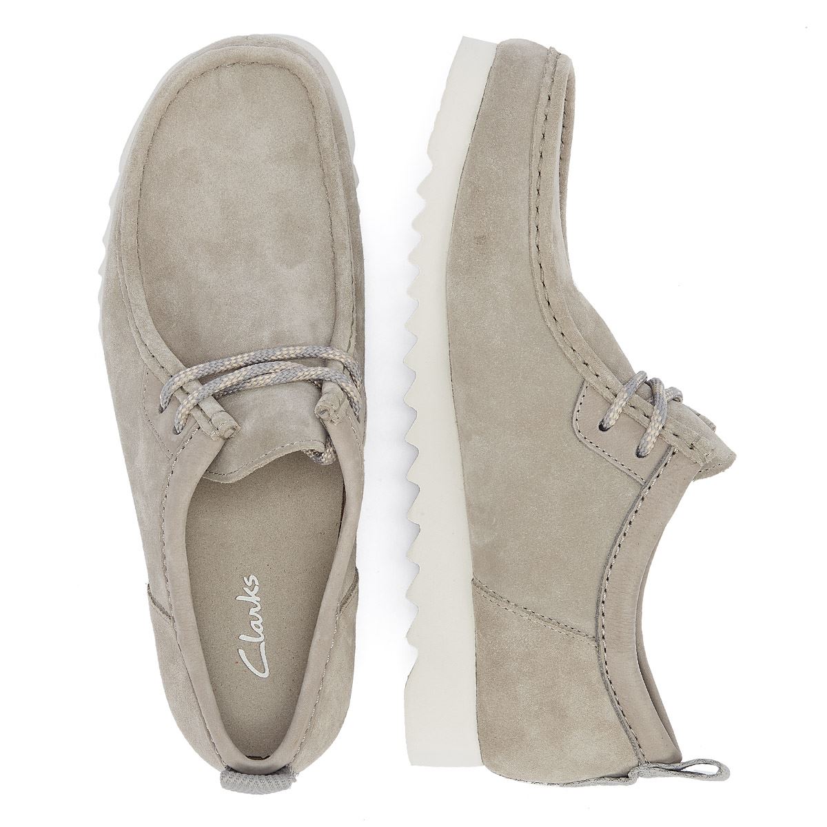 Clarks Main Wallabee FTRE Lo Herren Wildlederschuhe Zum Schnüren In Grau