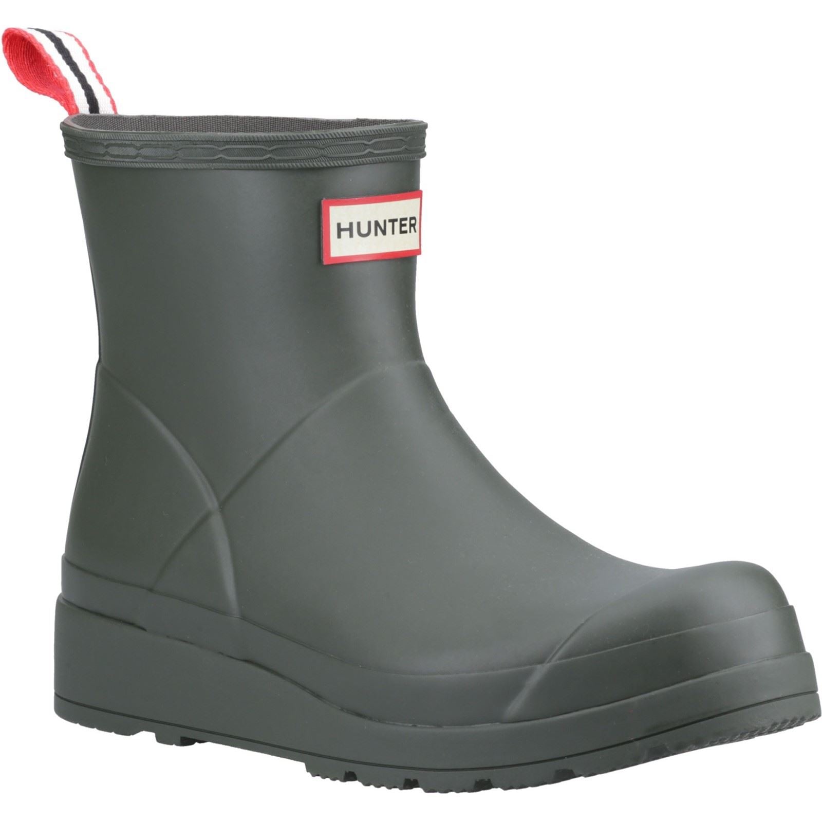Hunter Play Short Dunkelolive Gummistiefel Für Damen