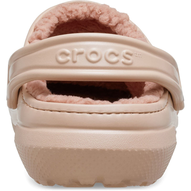 Crocs Classic Lined Thermoplastische Damen Clogs In Pink Caramel