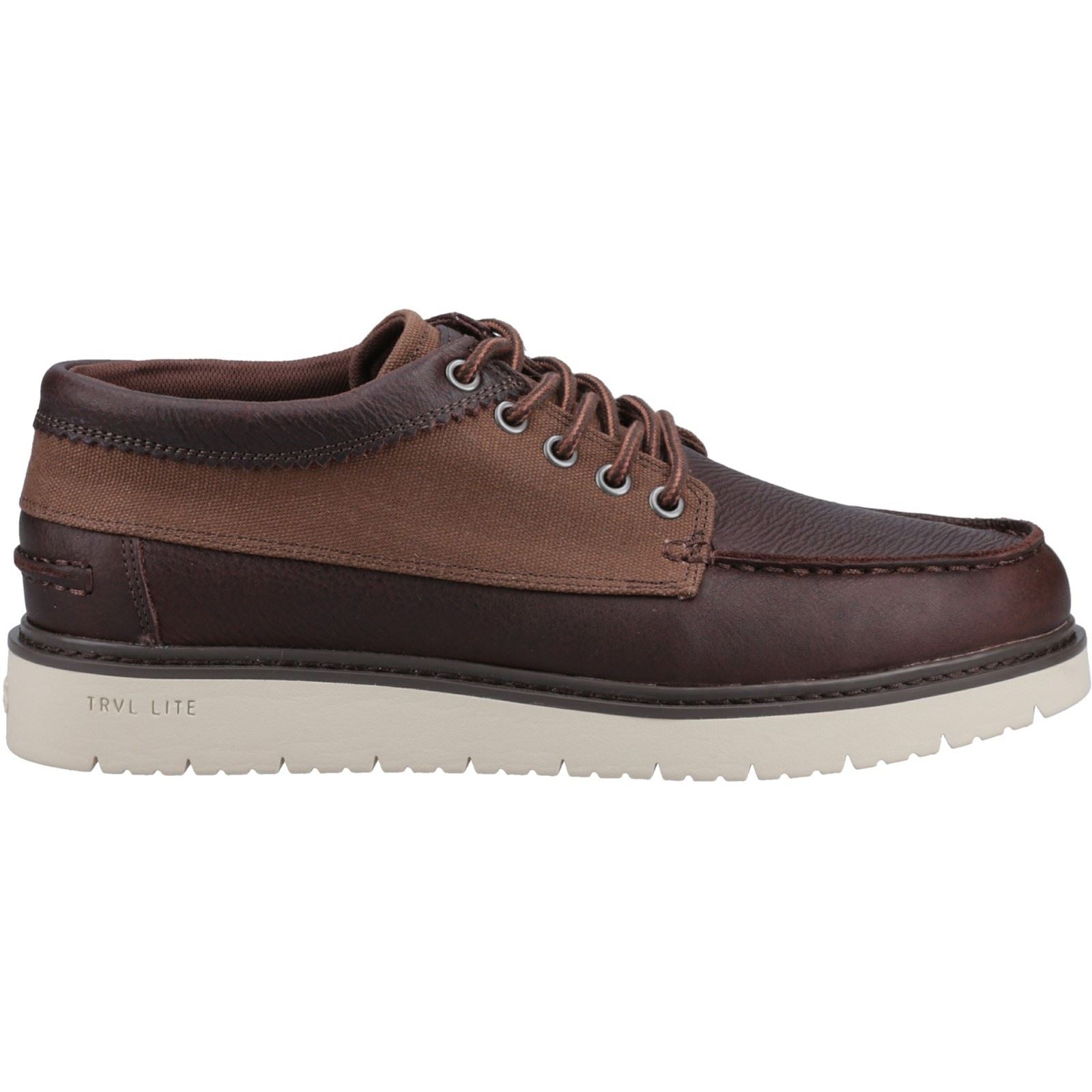 TOMS TRVL Lite Forrest Herren Leder Braune Schnürschuhe
