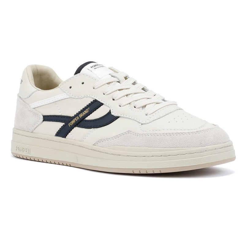 Pompeii Elan Leder Herren Weiße Sneakers