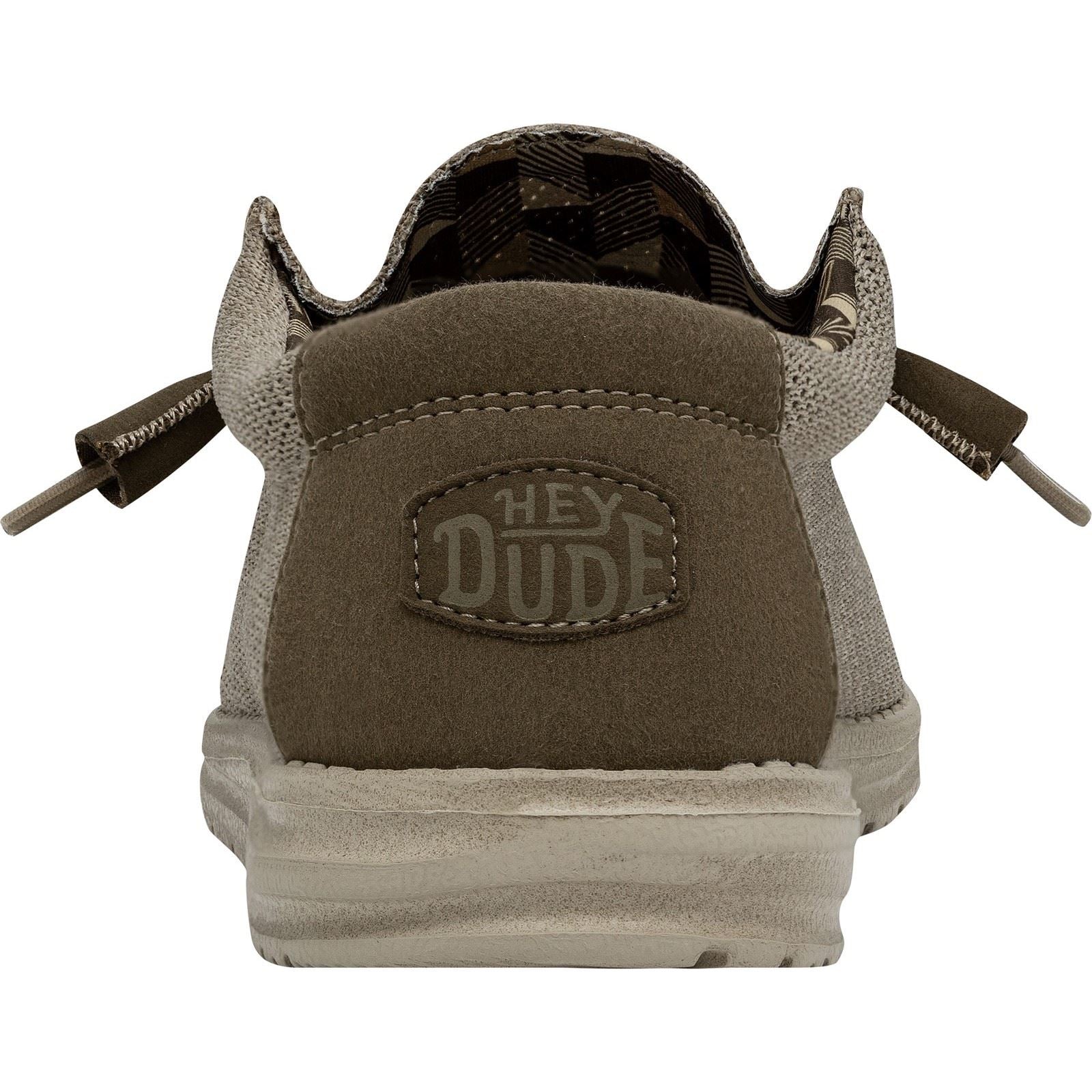 HEYDUDE Wally Sox Herren Bootsschuhe Aus Kunst-Wildleder In Beige