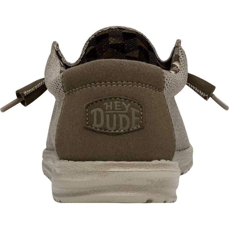 HEYDUDE Wally Sox Herren Bootsschuhe Aus Kunst-Wildleder In Beige