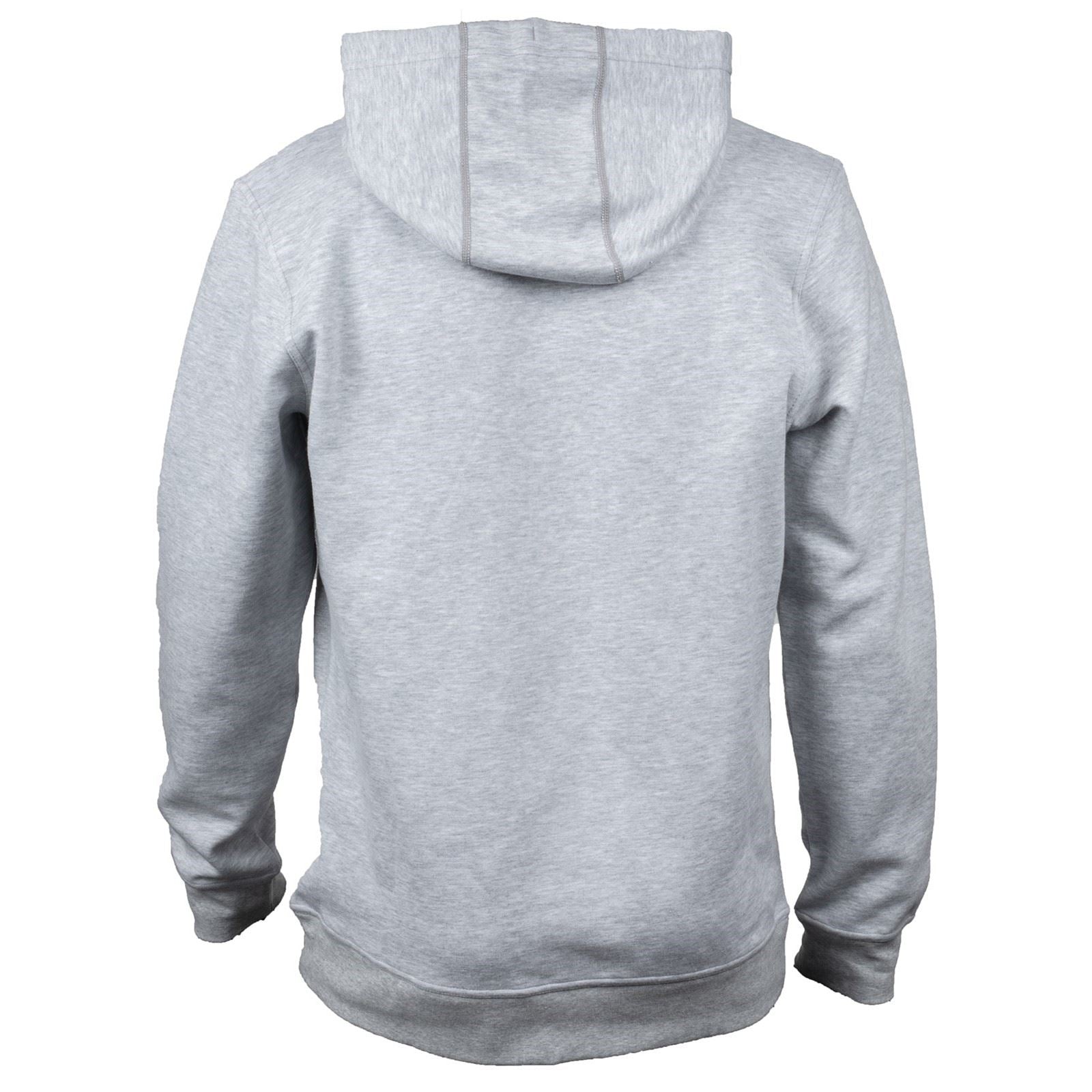 Hard Yakka Embossed Pullover Baumwoll Herren Graues Kapuzensweatshirt