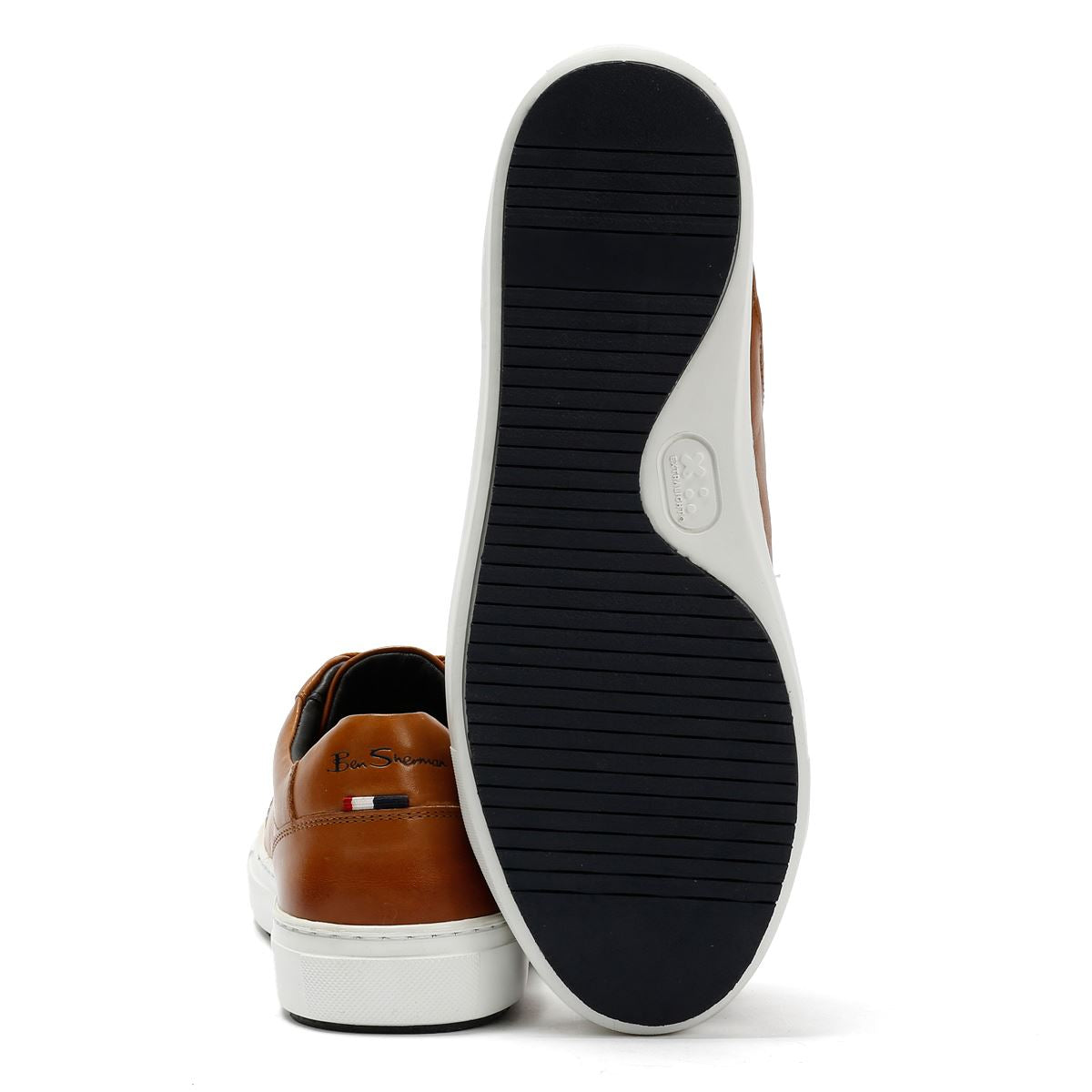 Ben Sherman Ace Cupsole Leder Herren Braune Sneaker