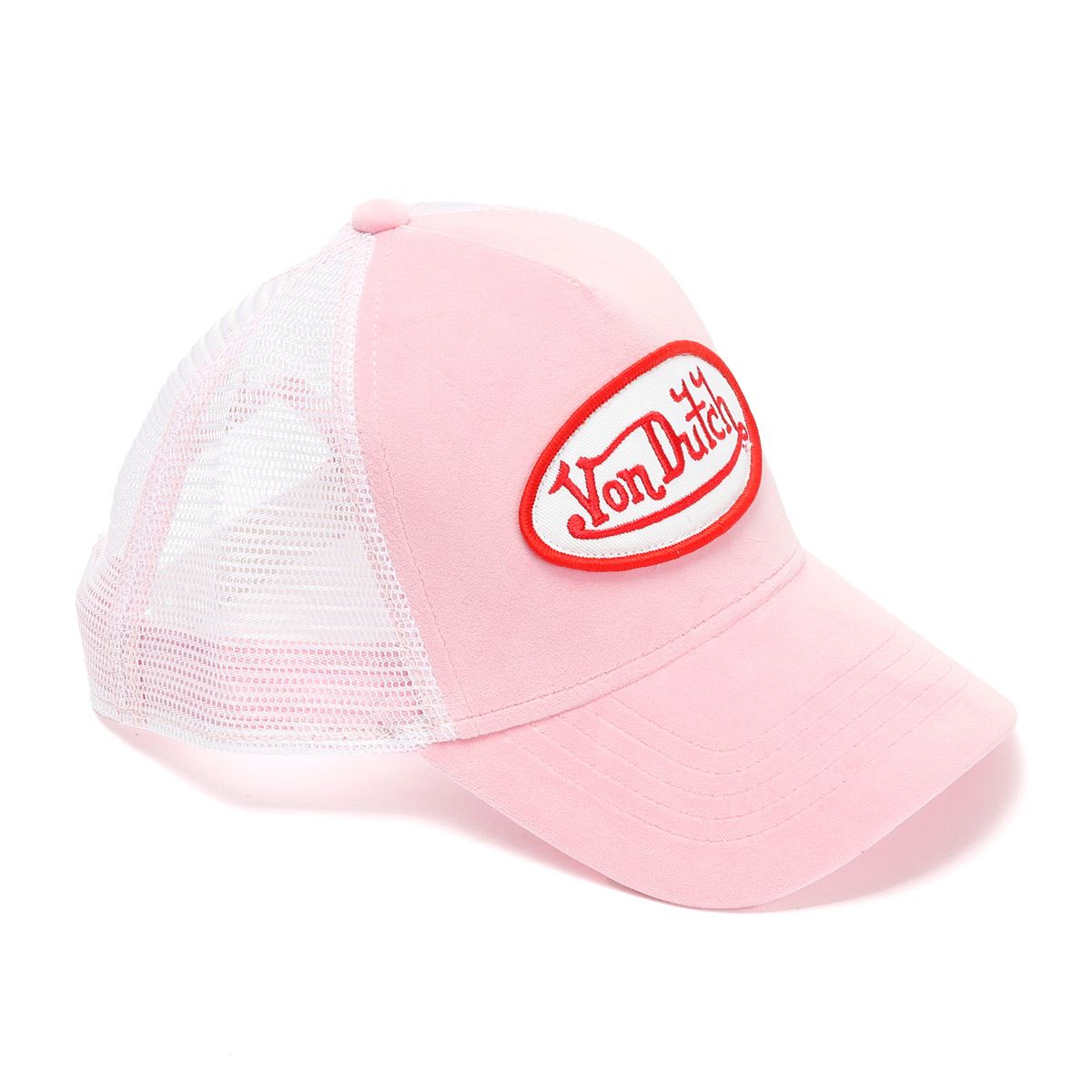 Von Dutch Velvet Trucker Baumwollene Rosa Kappen