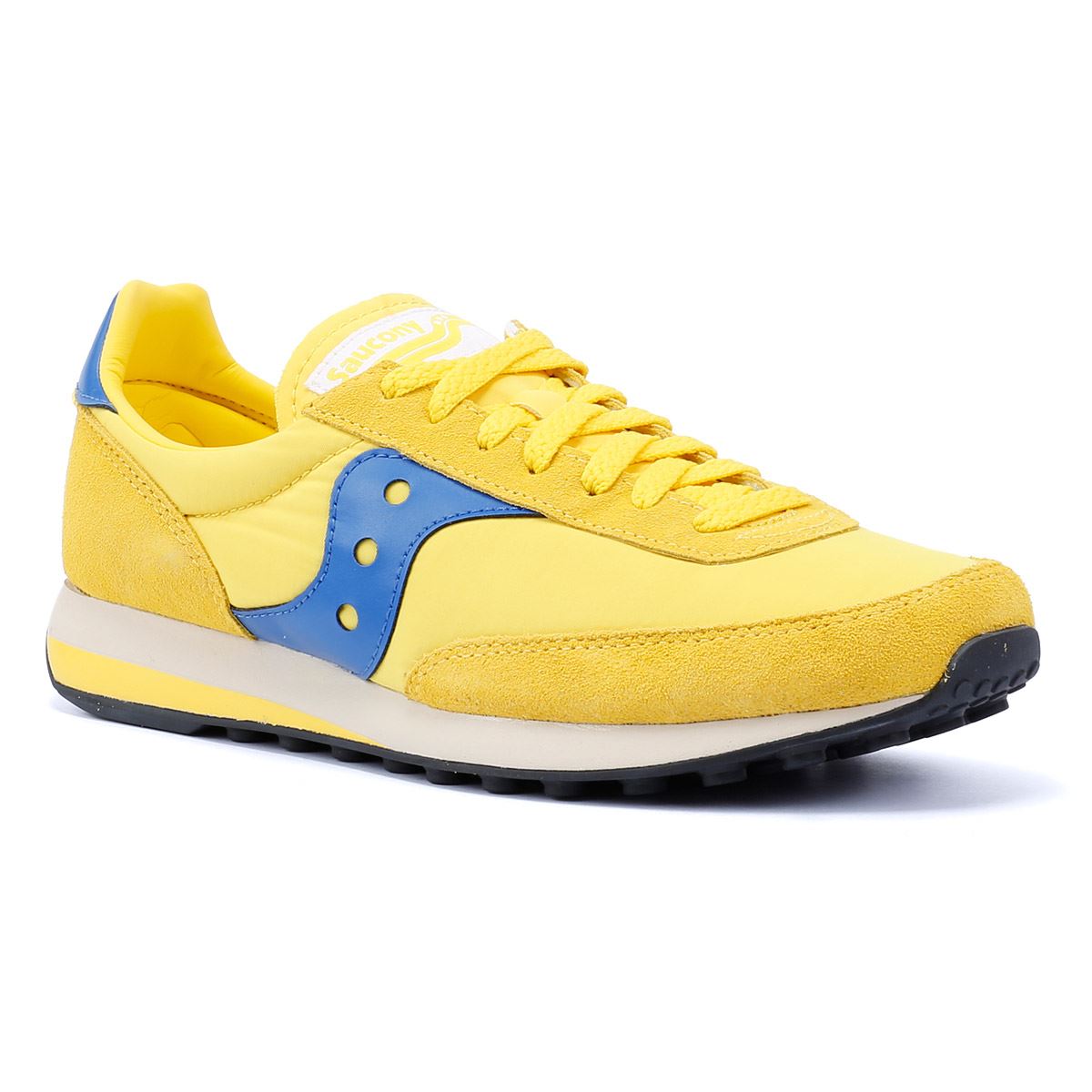 Saucony Trainer 80 Gelbe Wildleder Sneakers