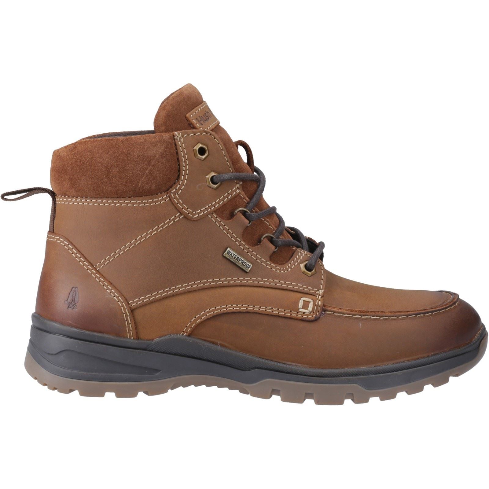 Hush Puppies Palmer Leder Herren Stiefel In Tan