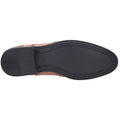 Hush Puppies Oaken Leder-Herrenschuhe In Dunkelbraun Mit Brogue-Muster