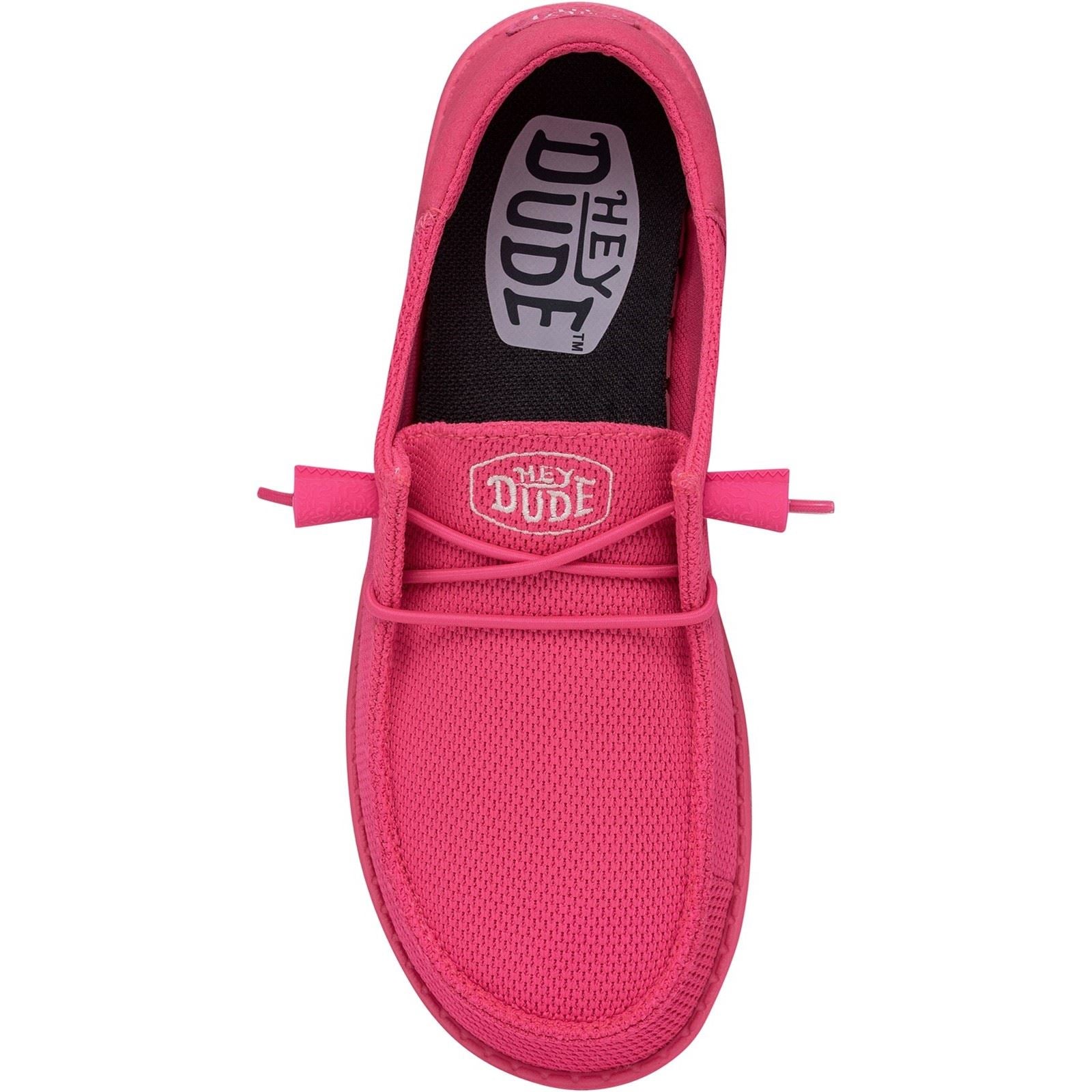 HEYDUDE Wendy Funk Mono Damen Mokassins Aus Polyester In Elektrischem Pink
