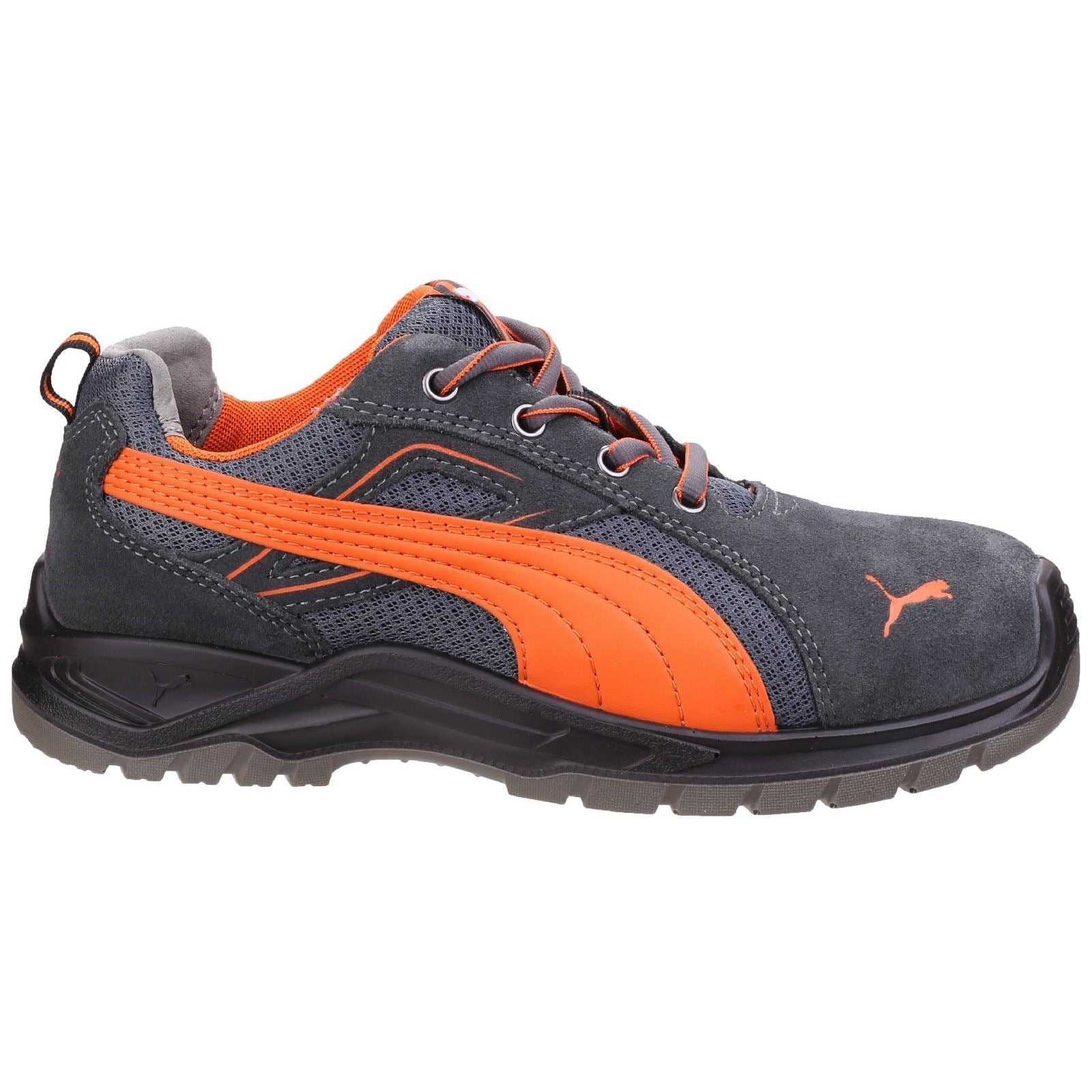 Puma Safety Omni Flash Low Wildleder Orange Sicherheitssneaker