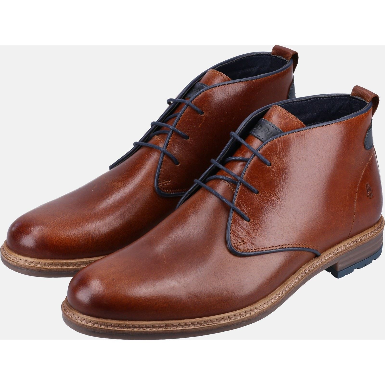 Hush Puppies Jonas Chukka Leder Herren Stiefel In Tan