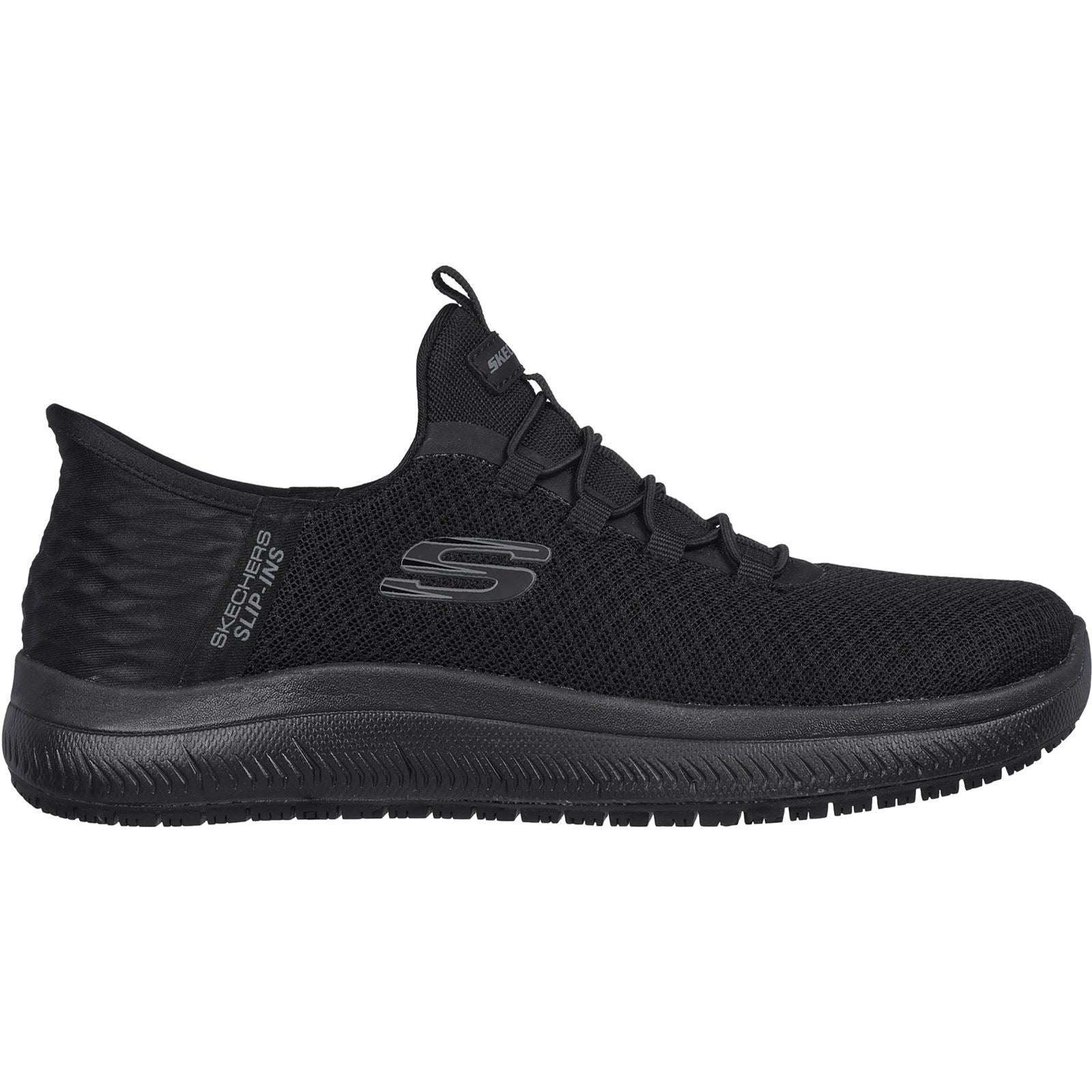 Skechers Workwear Summits SR - Enslee Textil Damen Schwarze Sicherheits Sneakers