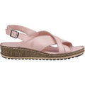 Hush Puppies Elena Damen Keilsandalen Aus Leder In Rosa