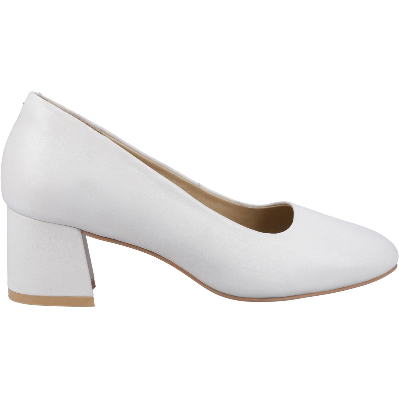Hush Puppies Alicia Court Shoe Leder Damen Pumps In Elfenbein