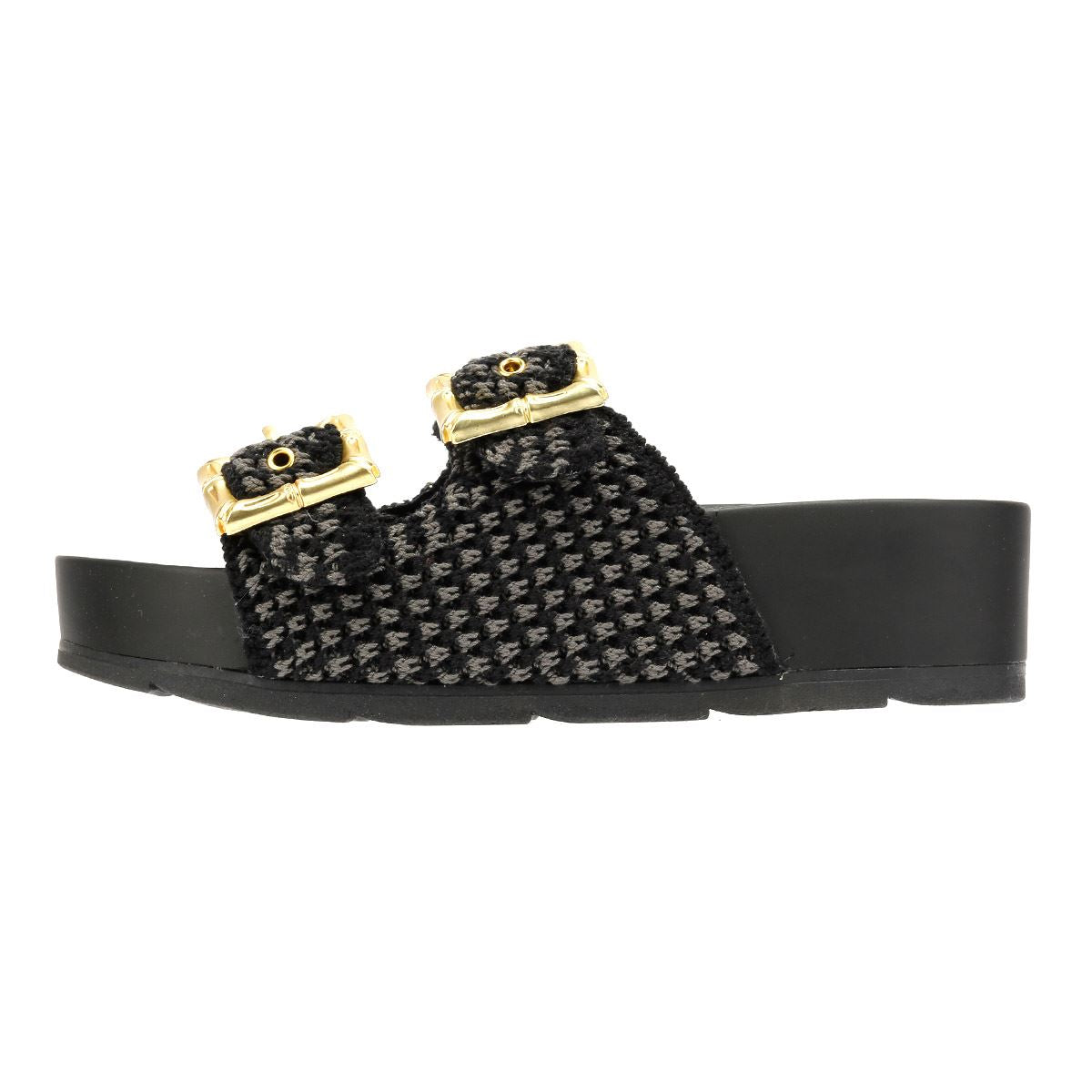Desert Fleur Super Damen Schwarze Farbe Sandalen