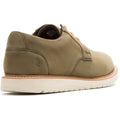 Hush Puppies Jenson Oxford Herren Lederschuhe In Olivgrün Mit Schnürung