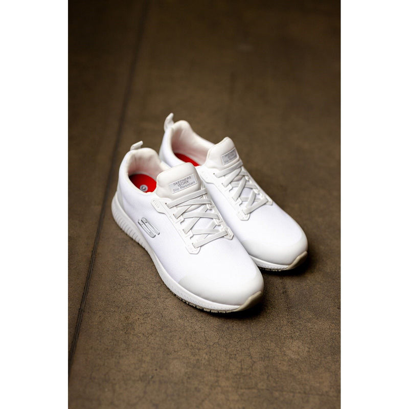 Skechers Workwear Squad SR Myton Textil Herren Weiße Sicherheitssneaker