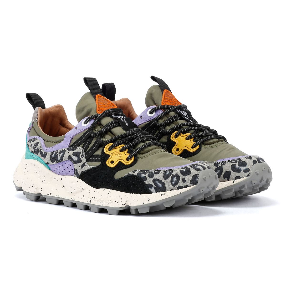 Flower Mountain Yamano 3 Wildleder Military/ Hellgrün/ Gelb Sneakers