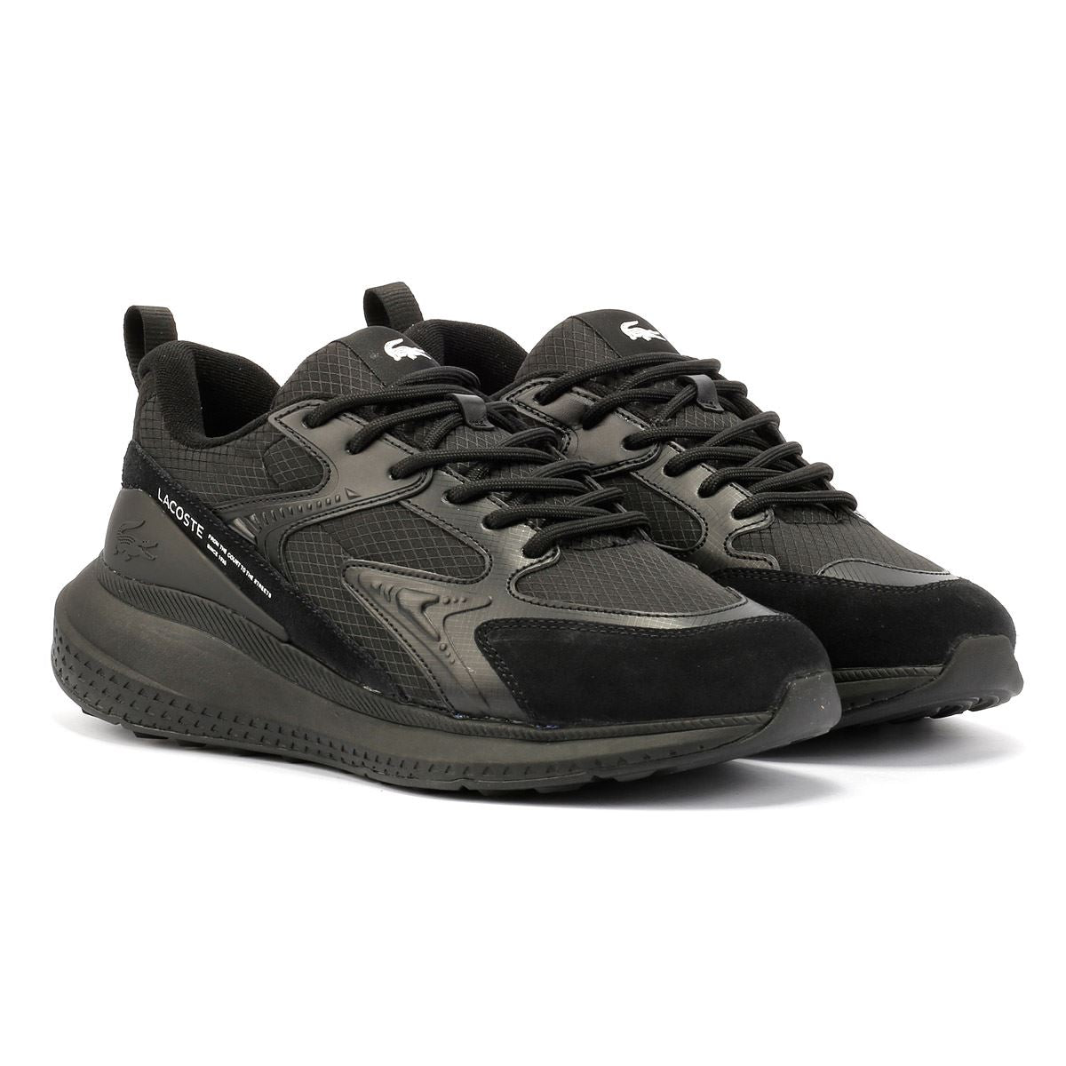 Lacoste L003 Evo Herren Schwarze Turnschuhe