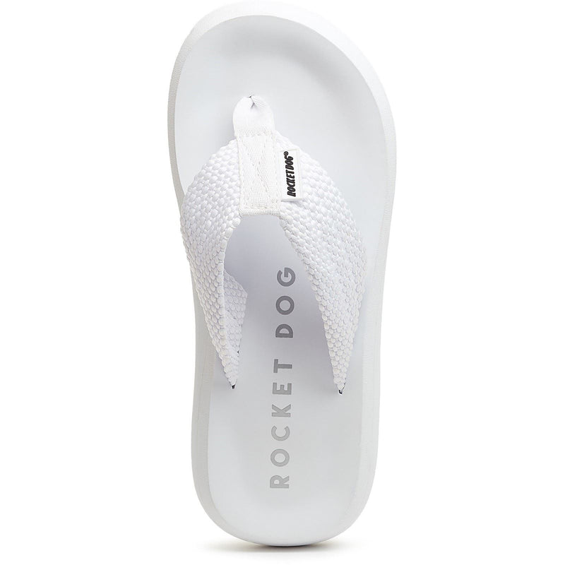 Rocket Dog Sunset Webbing Damensandalen Aus Weißer Baumwolle