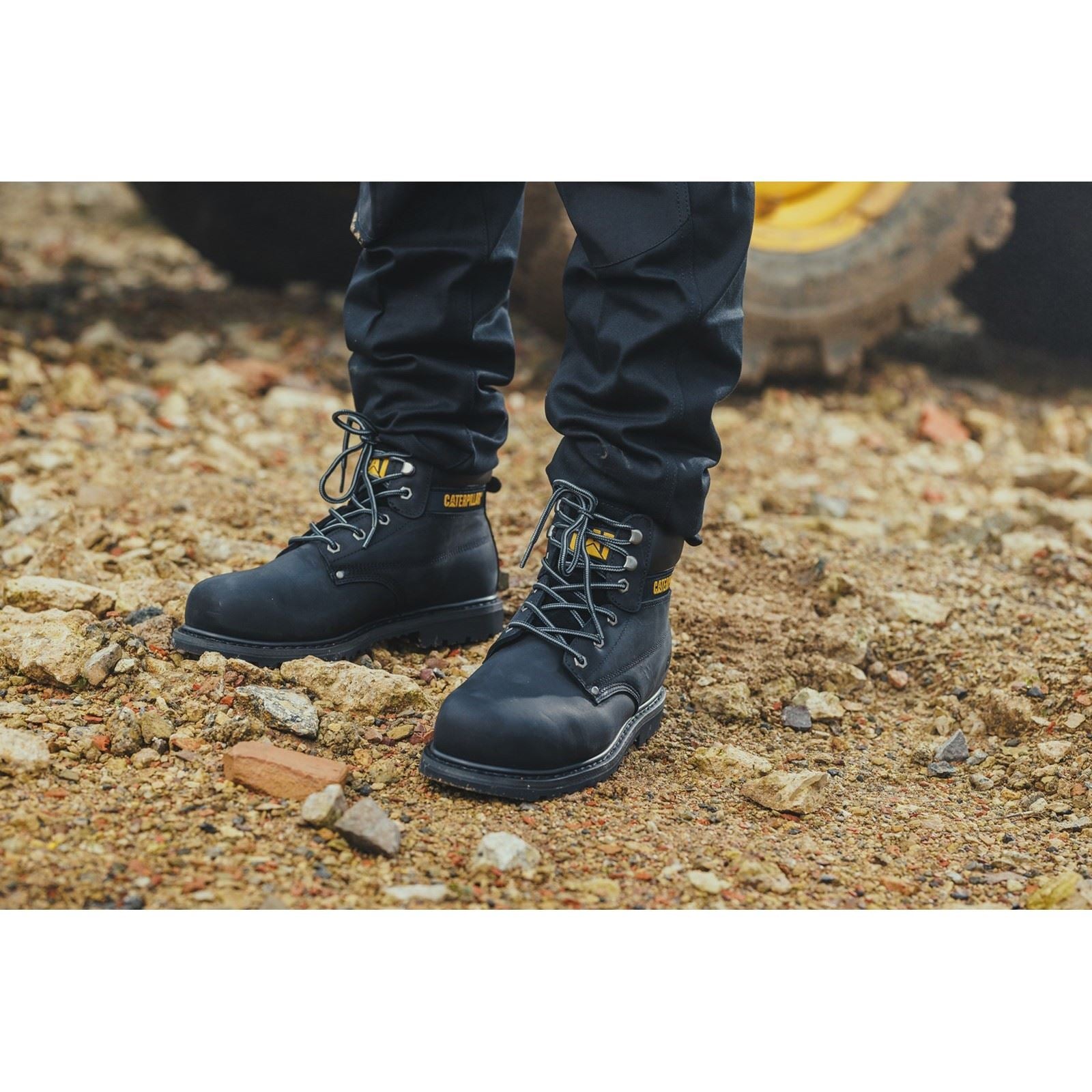 Caterpillar Powerplant S3 Nubuck Schwarz Sicherheitsstiefel