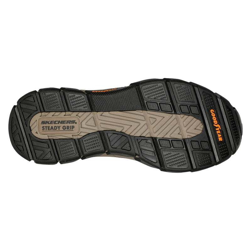 Skechers Respected Elgin Herren Mokassins Aus Dunkelbraunem Leder